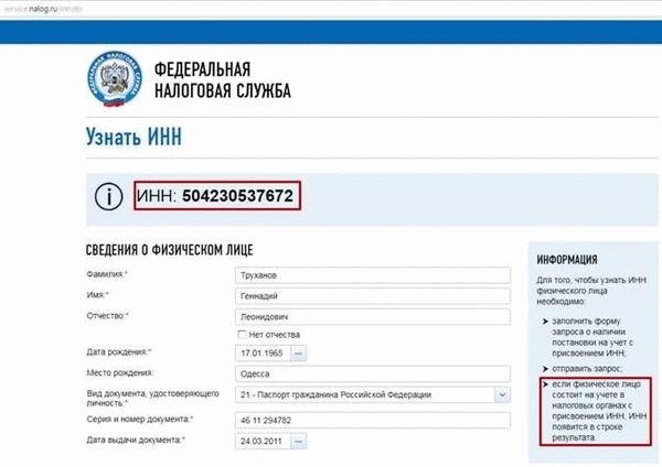 Что такое ИНН и для чего нужны паспортные данные?