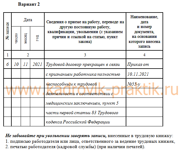 Требования к заявлению об увольнении